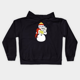 Snowman Brrr... it´s cold Kids Hoodie
